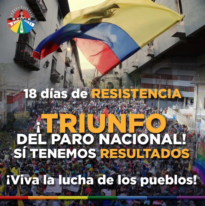 Gobierno Ecuatoriano y CONAIE firman acuerdo de Paz para mesa de Diálogo