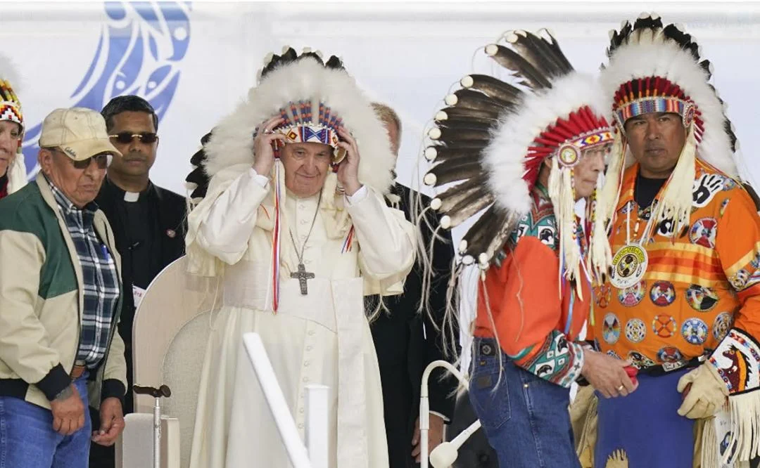 Líderes indígenas reaccionan a la histórica disculpa del Papa en Canadá