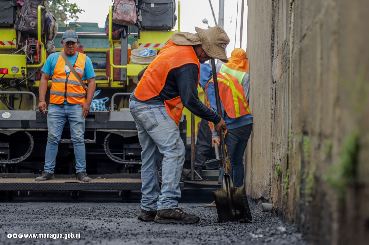 Más de 3 millones de córdobas invierten en proyecto de mejoramiento vial  en Managua