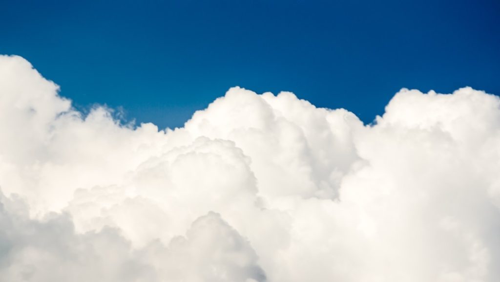 nube, cielo, paracaidista