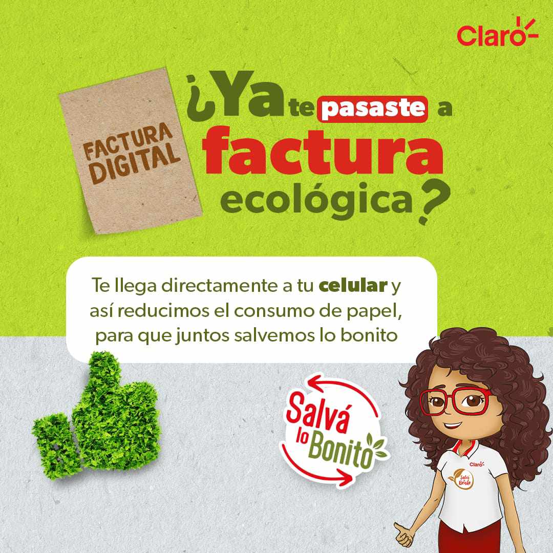 Únete al cambio ecológico con Claro Nicaragua