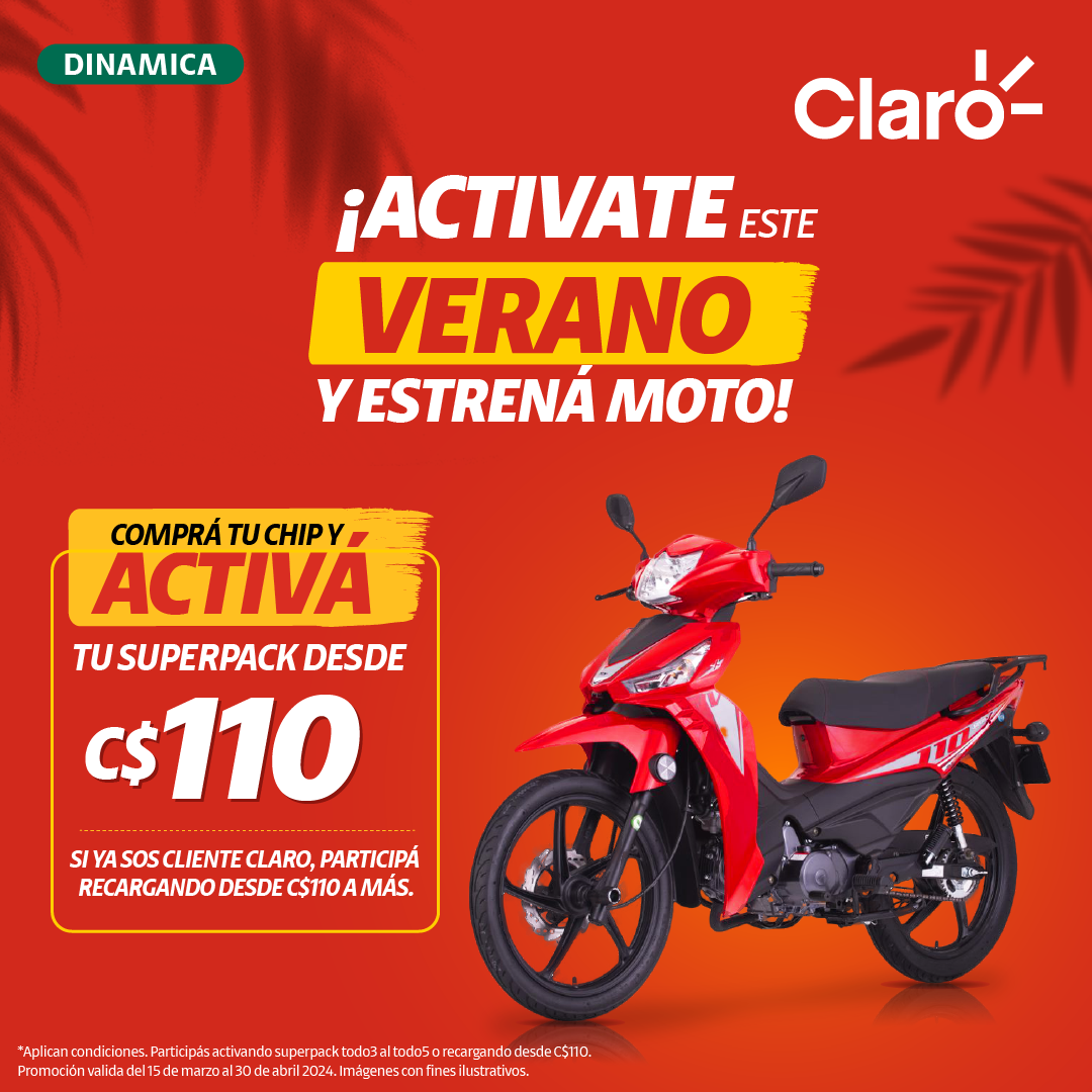 Claro te regala una moto en este verano