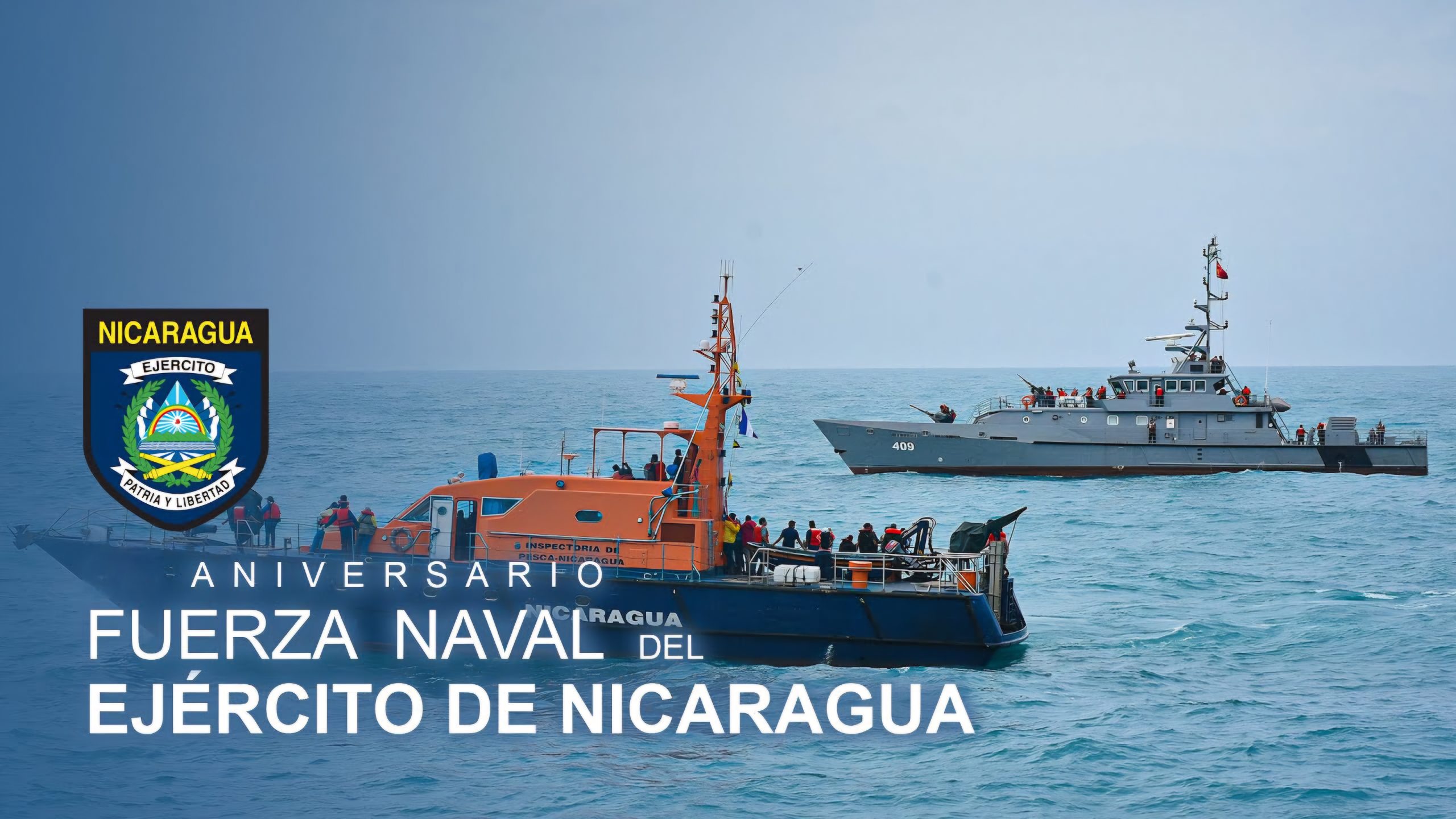 Ejército de Nicaragua conmemora 44 aniversario de la Fuerza Naval