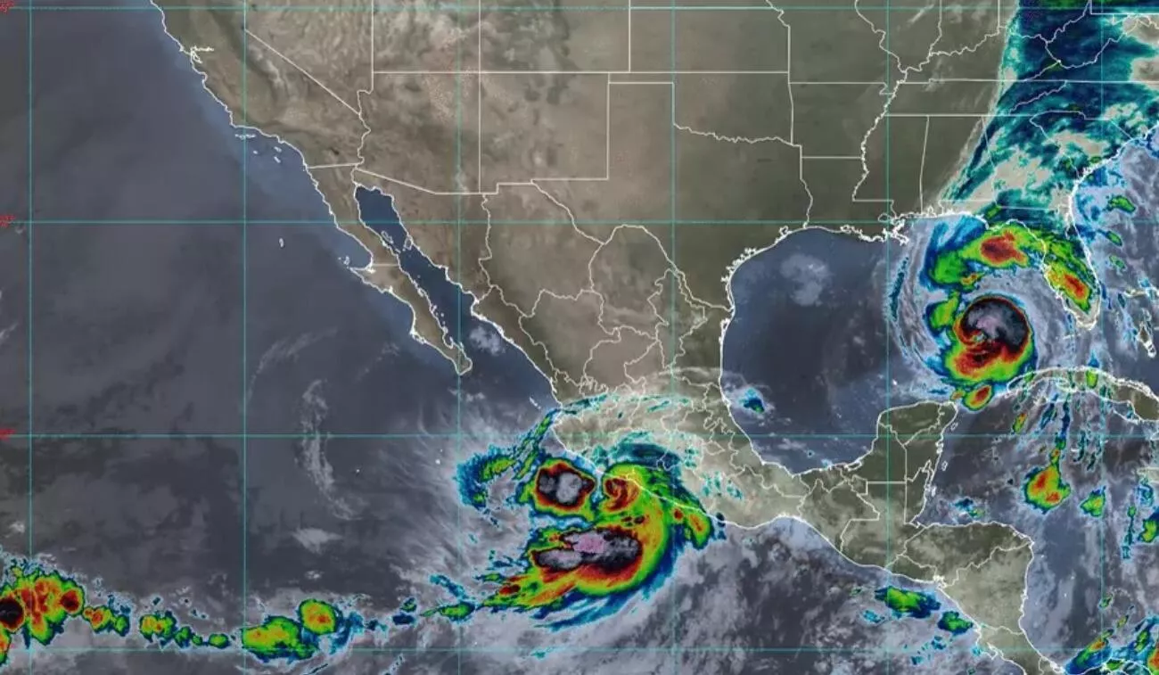 Huracanes Helene y John impactan México con lluvias intensas