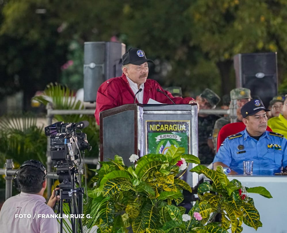 Desfile Militar en conmemoración al 45 aniversario del Ejército de Nicaragua