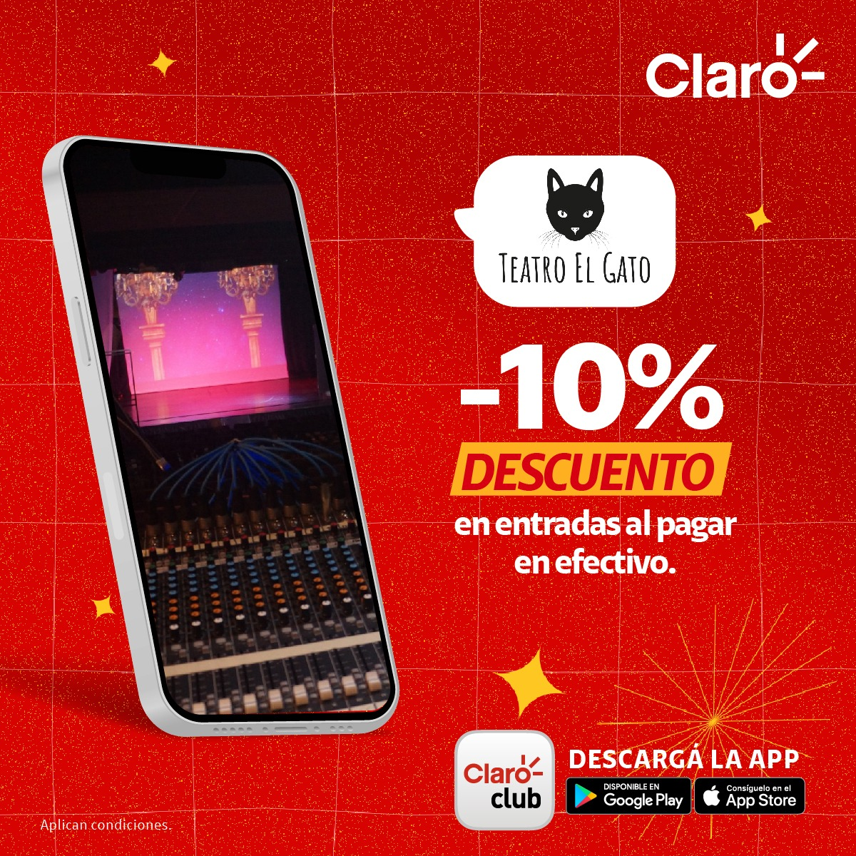 Claro Club de Nicaragua ofrece entradas con descuentos para Teatro «El Gato»