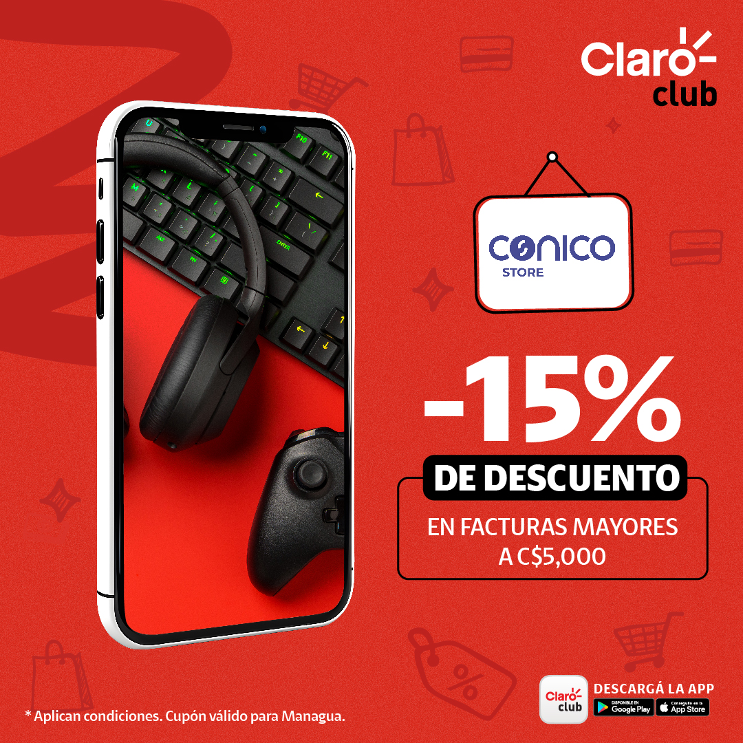Ahorra 15% con Claro Club en Compras CONICO