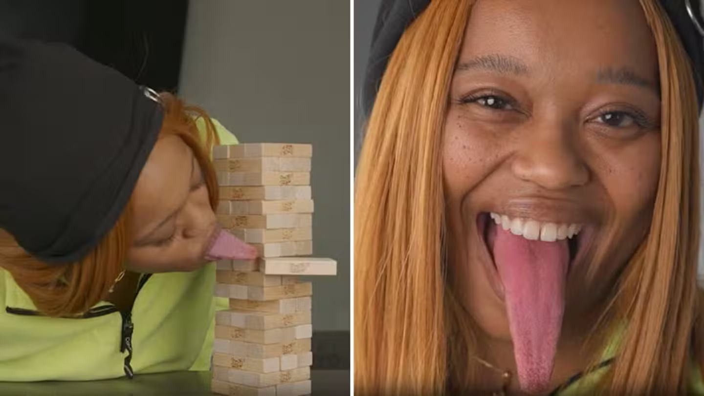 La mujer con la lengua más larga del mundo alcanza fama global