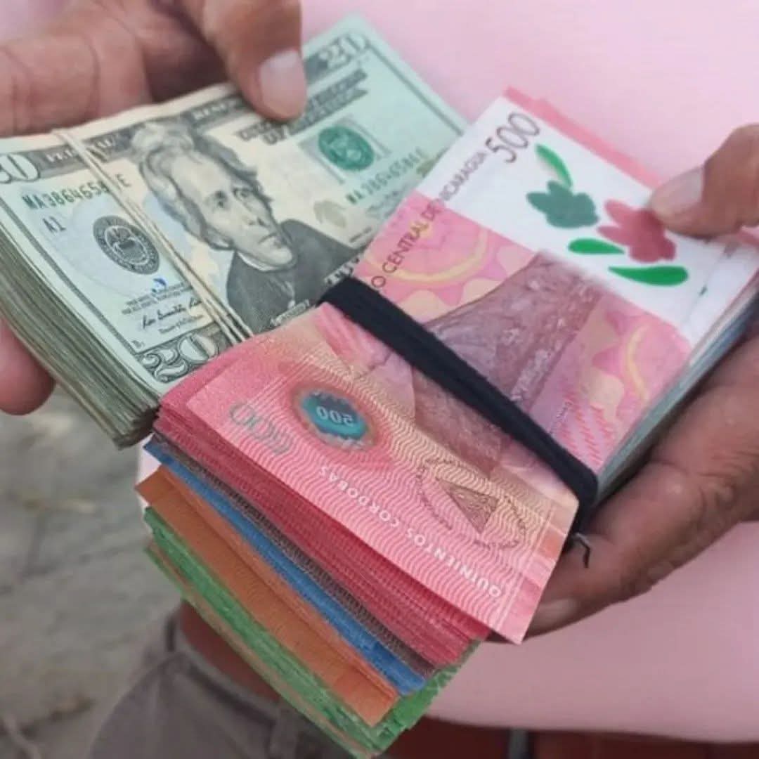 Nicaragua mantiene fijo el tipo de cambio del dólar  para 2026