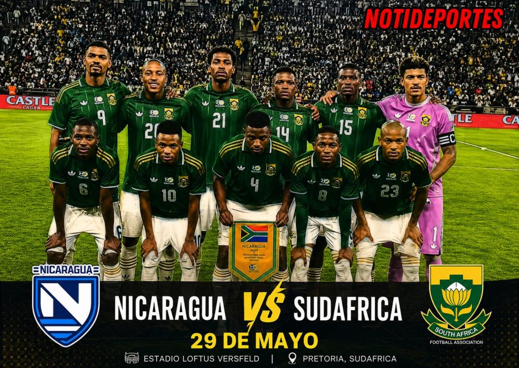 Sudáfrica vs Nicaragua previo al Mundial
