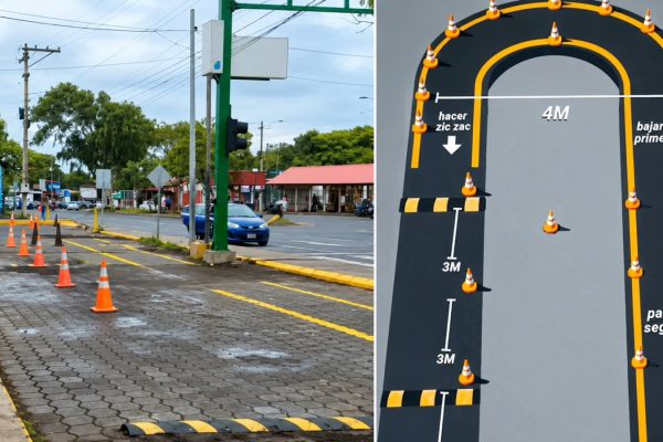 Nuevo circuito de manejo en Managua pone a prueba a conductores de motos