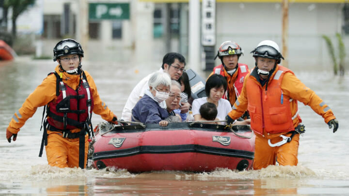 Más de 2 millones evacuados en Japón por intensas lluvias