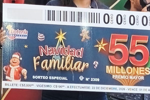El Gordo Navideño viene con C$55 millones
