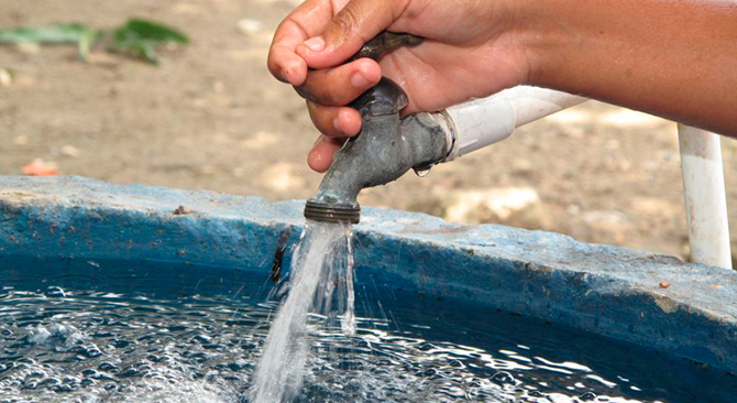 Cortes de agua en 13 sectores de Managua